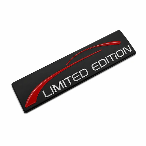 Emblema Edicion Limitada Logo Limited Edition 9x2.4cm Metal Negro