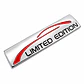 Emblema Edicion Limitada Logo Limited Edition 9x2.4cm Metal Cromado - Miniatura 1