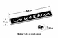 Logo Edicion Limitada Emblema Limited Edition 6.5x1cm Negro - Miniatura 2