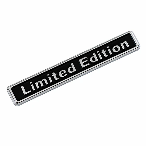 Logo Edicion Limitada Emblema Limited Edition 6.5x1cm Negro