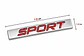 Logo Emblema Sport Multimarca 7.8x1.2cm Metálico Rojo - Miniatura 2