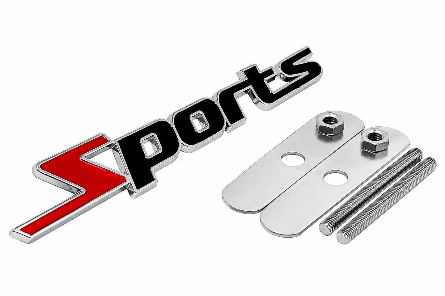 Logo Frontal Emblema Sports Parrilla Multimarca 13.7x2.1cm Metal 1