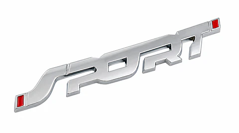 Logo Emblema Sport Multimarca 13.5x1.9cm Metálico