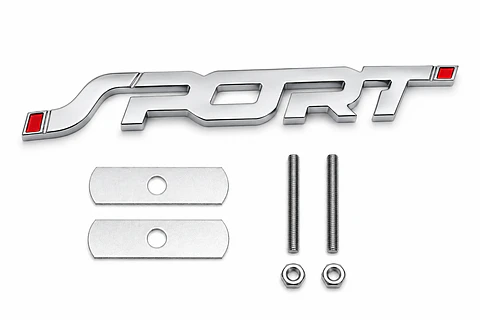 Logo Frontal Parrilla Emblema Sport Multimarca 13.5x1.9cm
