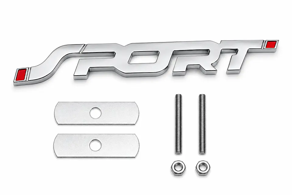 Logo Frontal Parrilla Emblema Sport Multimarca 13.5x1.9cm 1