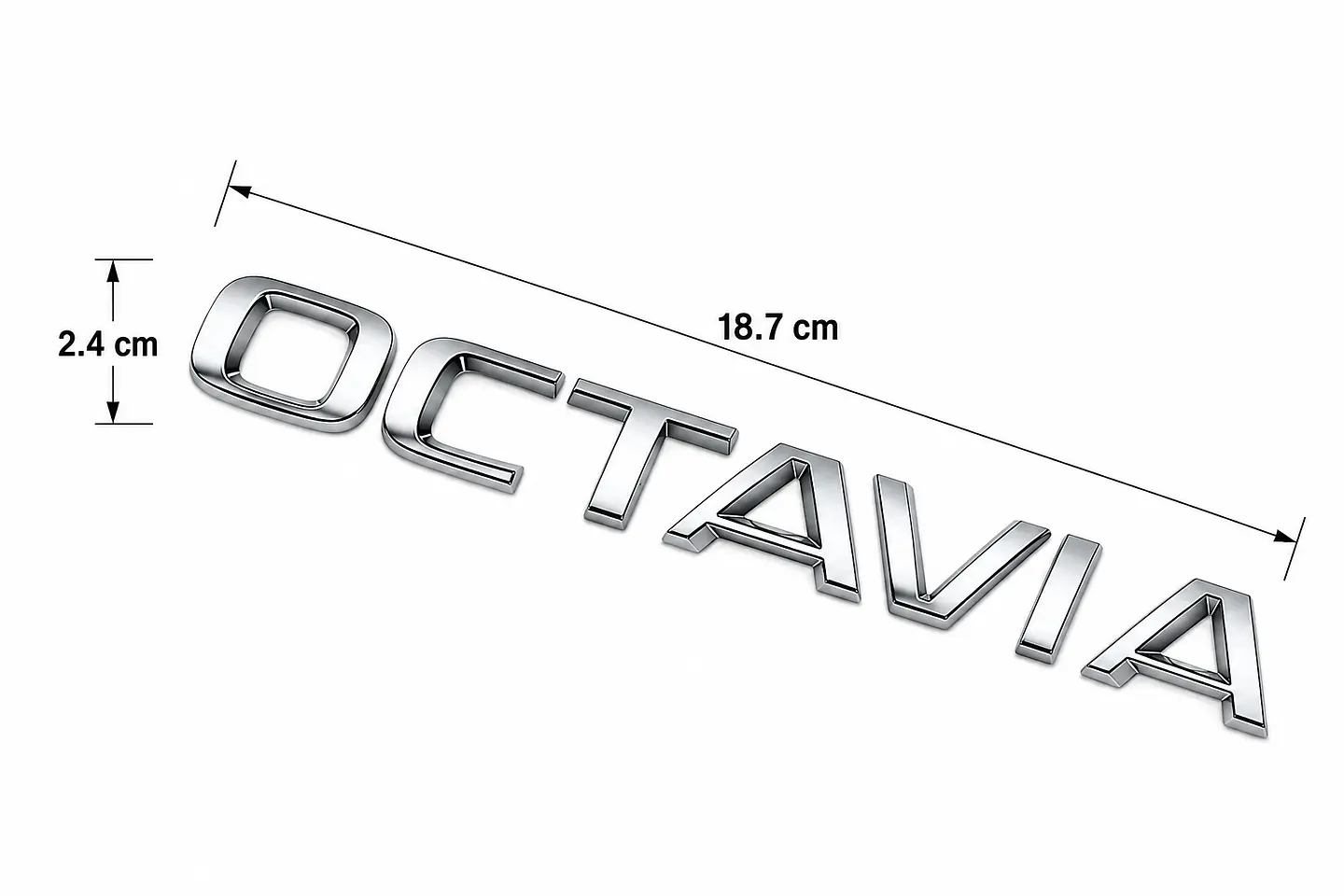 Logo Emblema Para Skoda Octavia 18.7x2.4cm 2