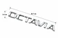 Logo Emblema Para Skoda Octavia 18.7x2.4cm - Miniatura 2