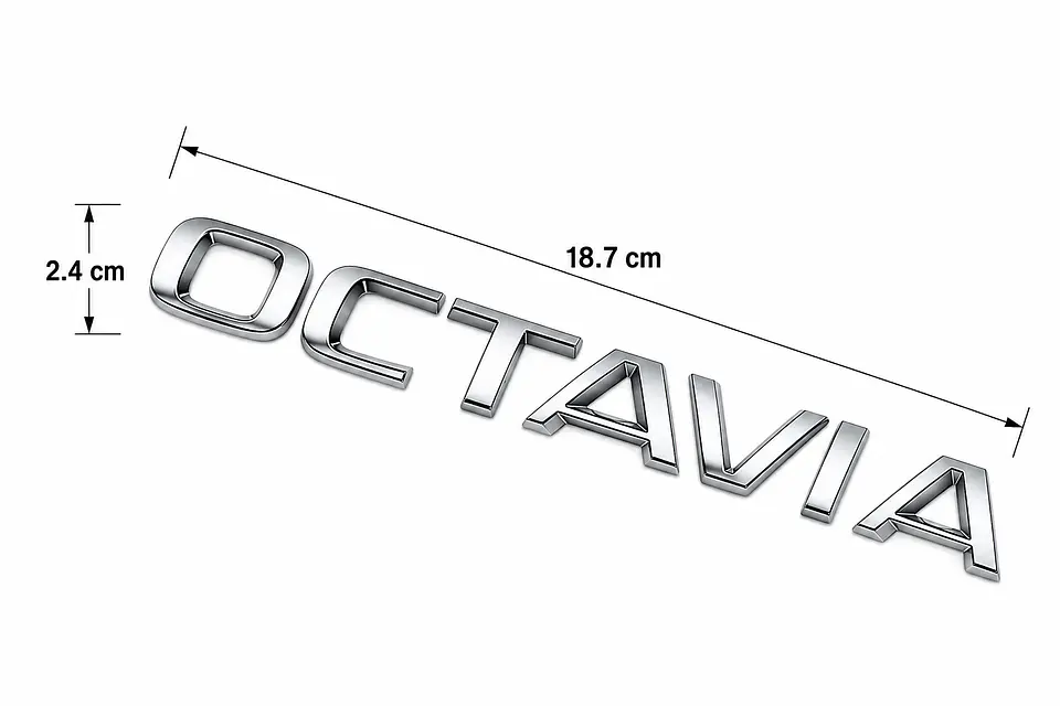 Logo Emblema Para Skoda Octavia 18.7x2.4cm 2