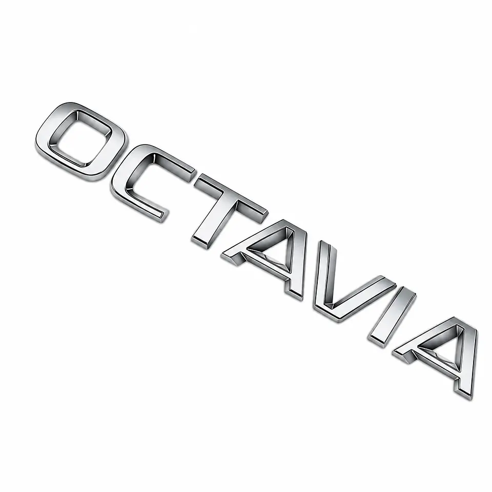 Logo Emblema Para Skoda Octavia 18.7x2.4cm 1
