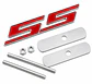 Logo Parrilla Emblema Ss Para Chevrolet Camaro Metalico Rojo - Miniatura 1