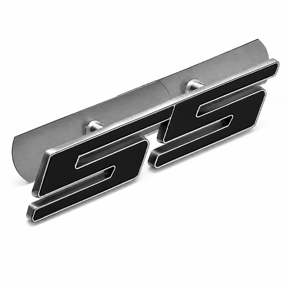 Logo Parrilla Emblema Ss Para Chevrolet Camaro Metalico Negro 2