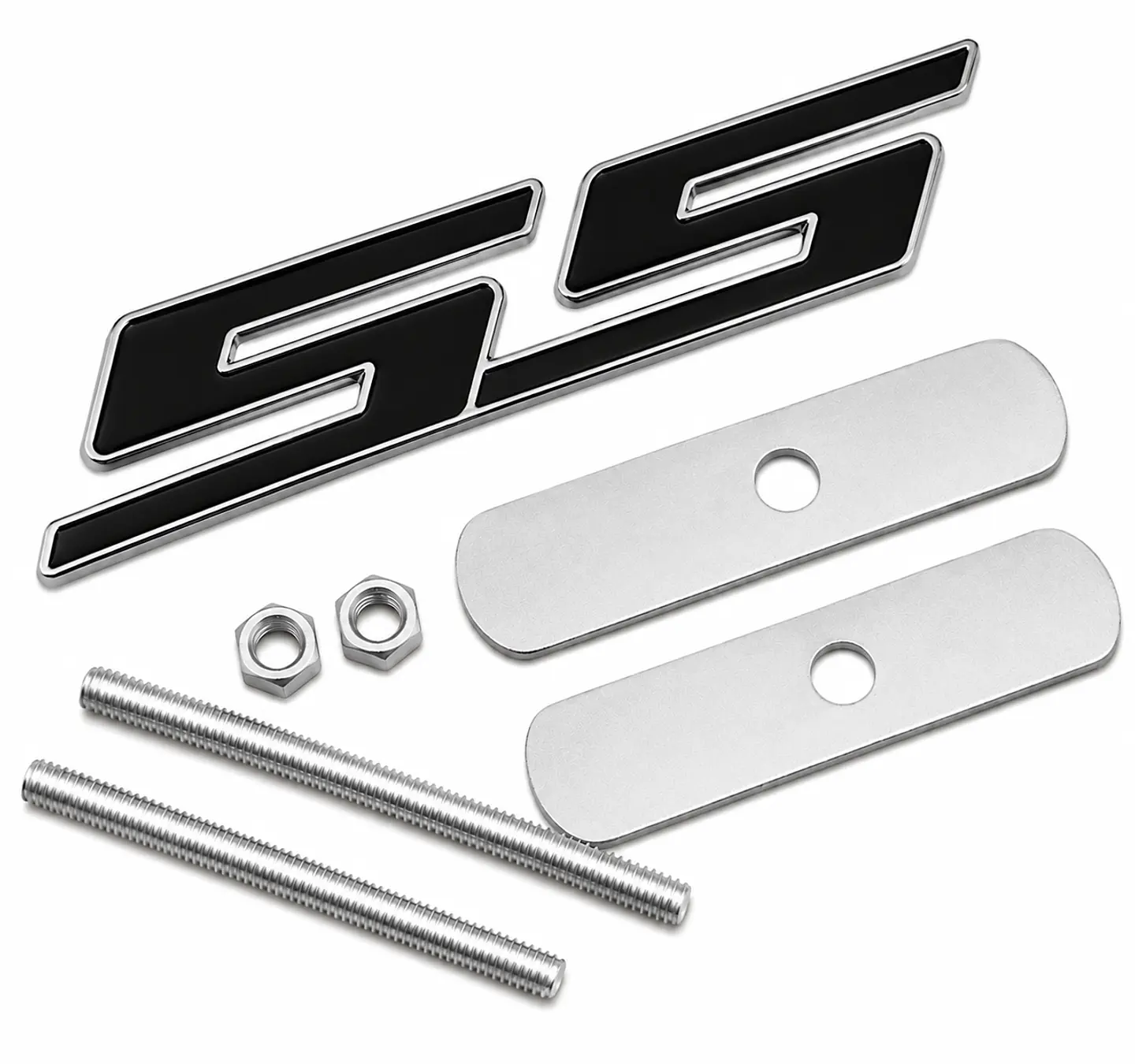 Logo Parrilla Emblema Ss Para Chevrolet Camaro Metalico Negro 1