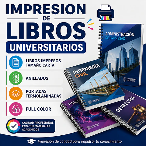 Impresión de Libros Universitarios