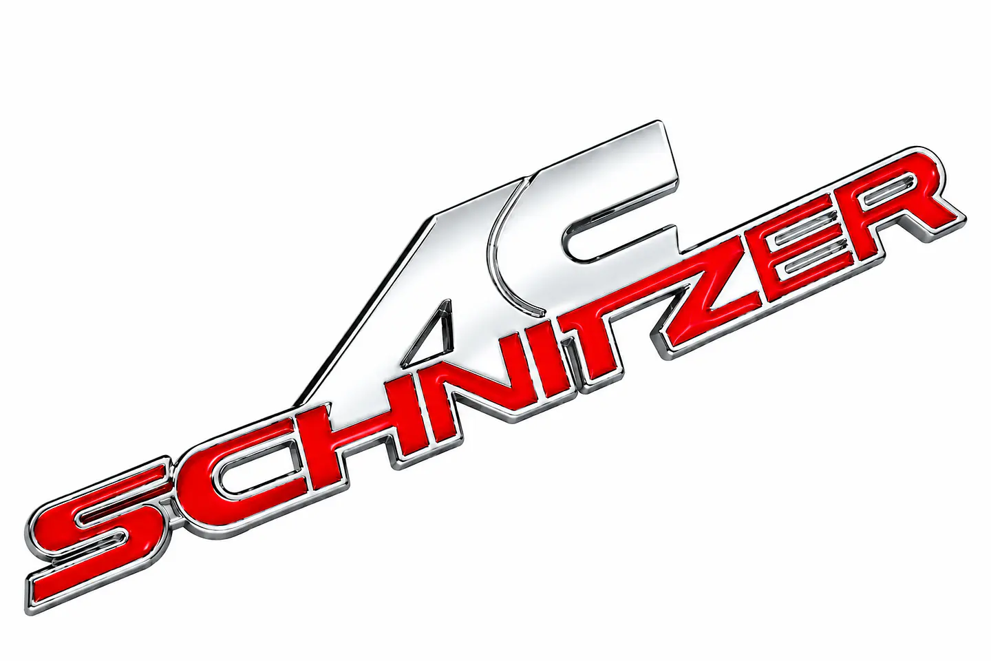 Emblema Logo Ac Schnitzer Para Bmw 10.7x2.4 Cm Rojo 1