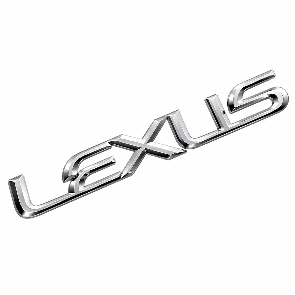 Emblema Logo Para Lexus 19.2x2.4cm Cromado 1