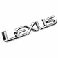 Emblema Logo Para Lexus 19.2x2.4cm Cromado - Miniatura 4
