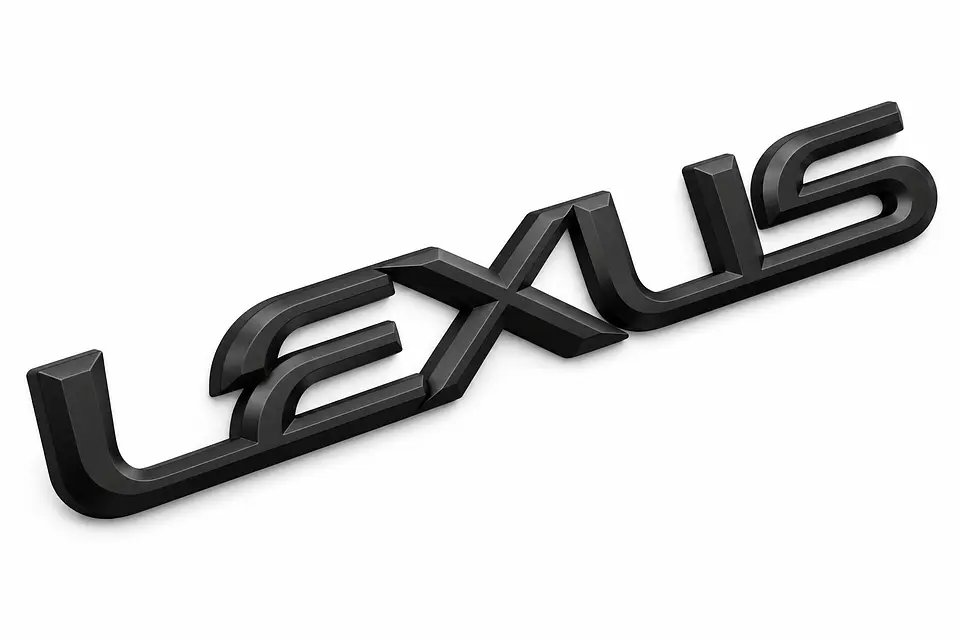 Emblema Logo Para Lexus 19.2x2.4cm Negro 2