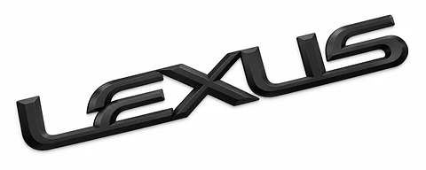 Emblema Logo Para Lexus 19.2x2.4cm Negro