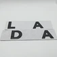 Emblema Logo Para Lada Metalico Negro - Miniatura 5