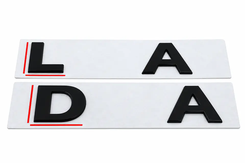Emblema Logo Para Lada Metalico Negro 2
