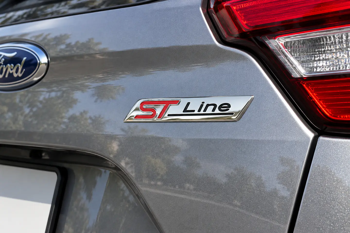 Logo Emblema Para Ford St Line 8.6x1.7cm Cromado 2