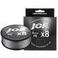 Multifilamento Linea Pesca Jof Super Pe X8 150m 0.17mm 9.1k Gris - Miniatura 1