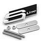 Emblema Frontal Sline Logo Para Audi S Line Parrilla 8.1x3cm Negro - Miniatura 1