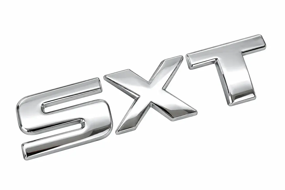 Logo Emblema Para Dodge Sxt 11.3x2.5cm Cromado 1