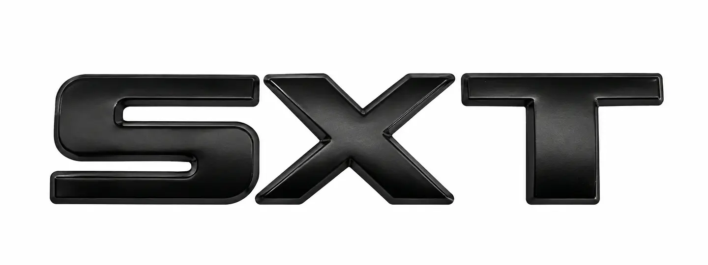 Logo Emblema Para Dodge Sxt 11.3x2.5cm Negro 2
