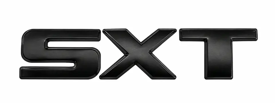 Logo Emblema Para Dodge Sxt 11.3x2.5cm Negro 2