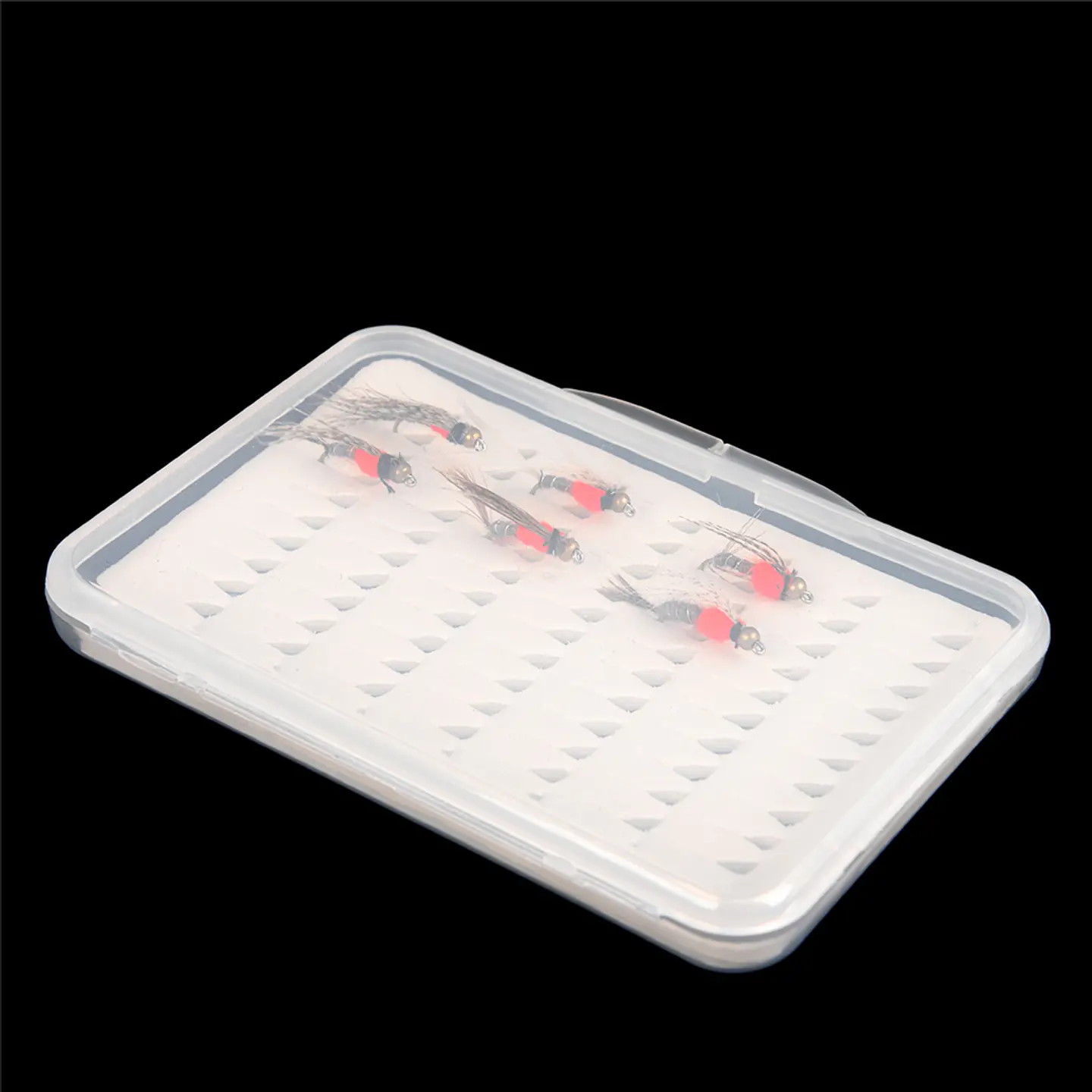 Caja Pesca Estuche Moscas Anzuelos 11x7.6cm Capacidad 77 Max Fly Fishing 5