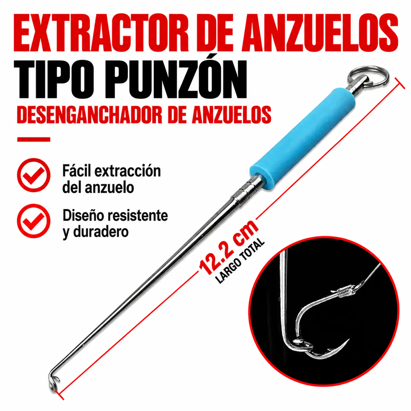 Extractor De Anzuelos Señuelos Pesca 5