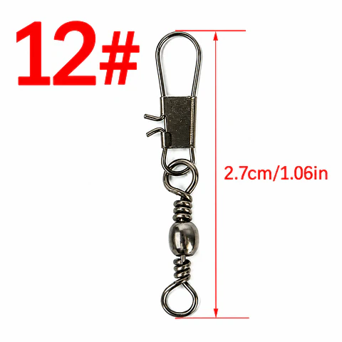 Pack 25 Unidades Destorcedores Pesca N12 Conector Señuelos