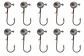 Pack X10 Anzuelos Cabeza Plomada 3grs Para Señuelos Pesca - Miniatura 3