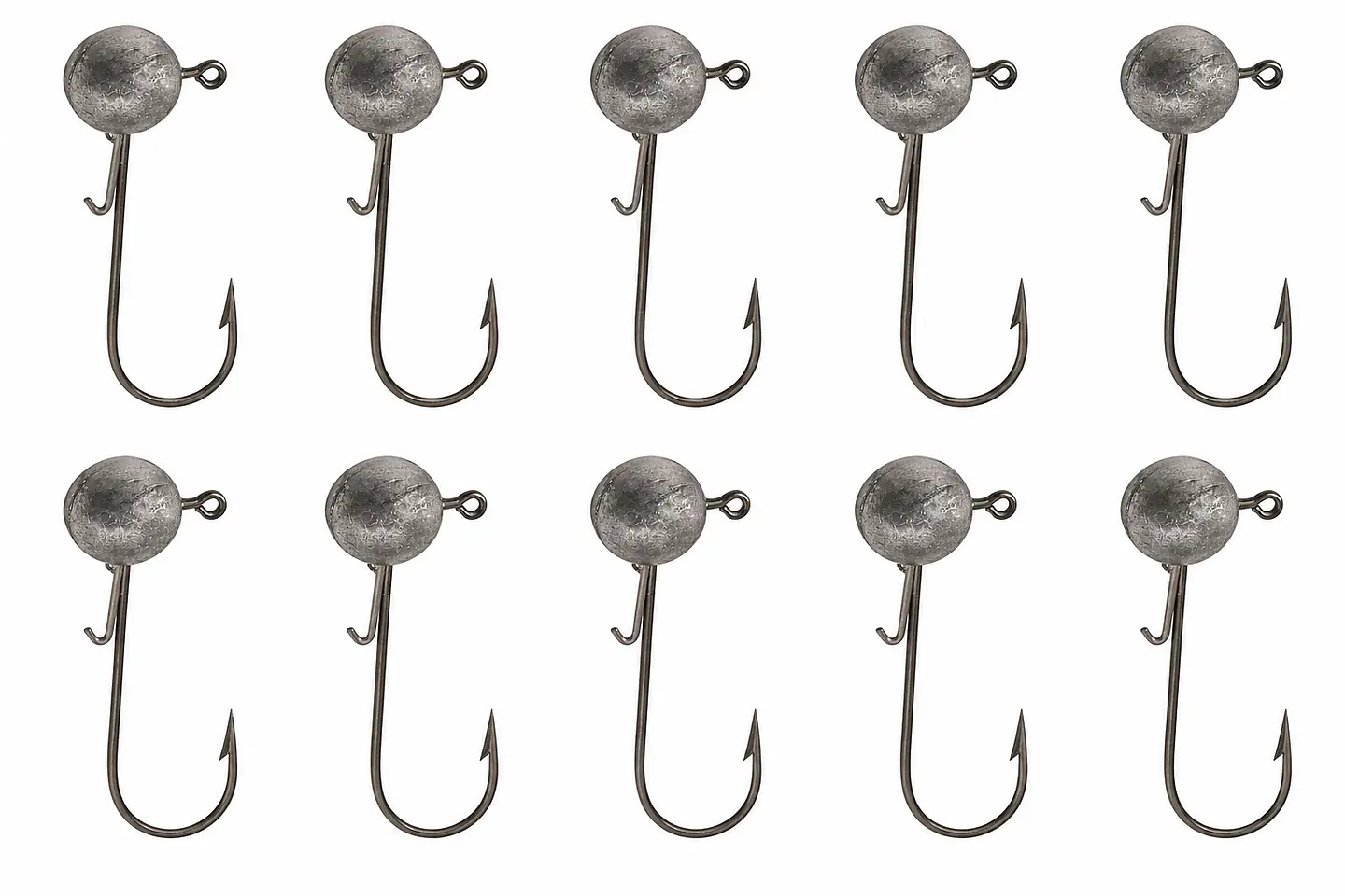 Pack X10 Anzuelos Cabeza Plomada 5grs Para Señuelos Pesca 3