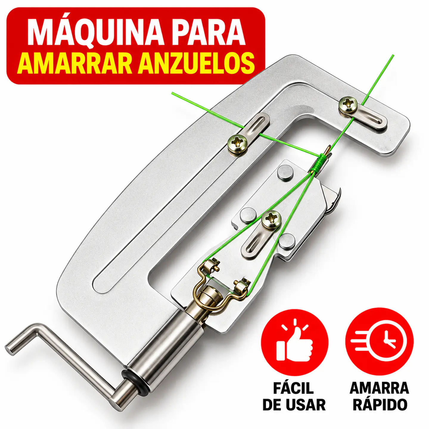 Herramienta Manual Para Amarrar Anudar Anzuelos Linea Pesca 1