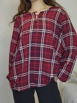 Blusa Burdeo, Negro · T-2XL · AB0926