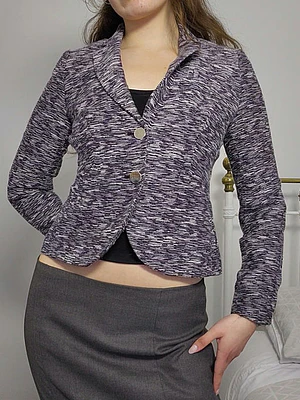 Blazer Negro, Blanco · T-S · AB0933