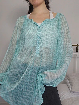 Blusón Celeste, Verde · T-2XL · AB0352