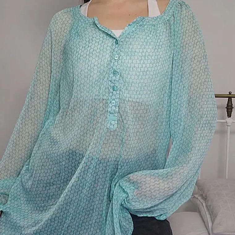 Blusón Celeste, Verde · T-2XL · AB0352 1