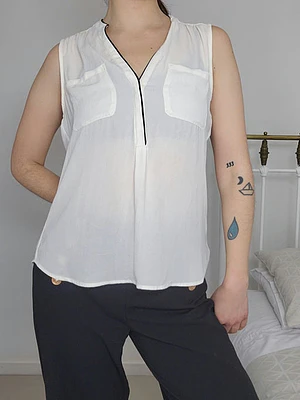 Blusa Blanco · T-M · AB0122