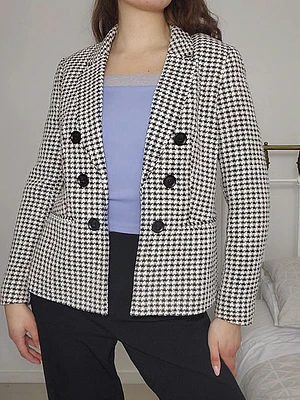 Blazer Negro, Beige · T-M · AB0945