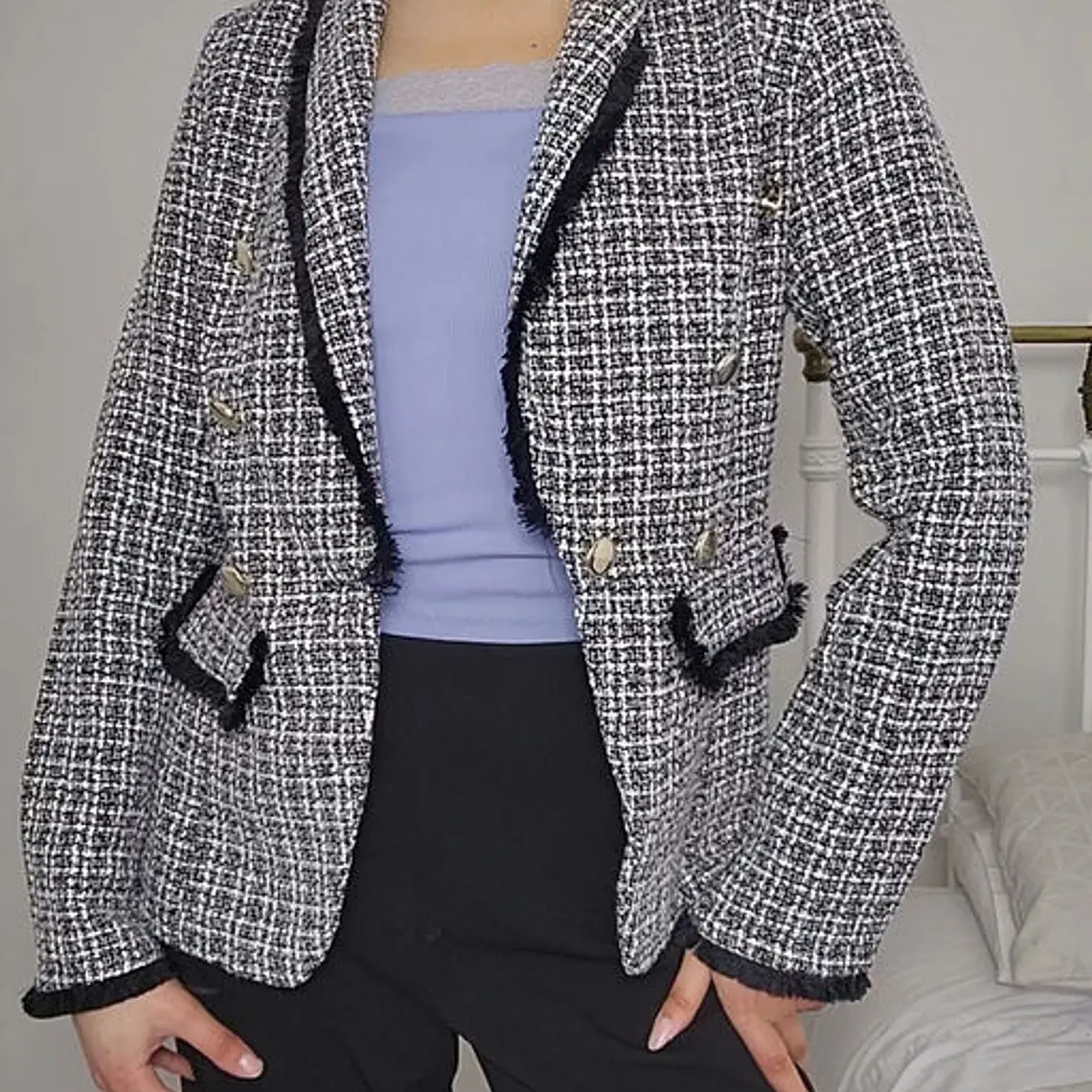 Blazer Negro, Gris · T-M · AB0947 1