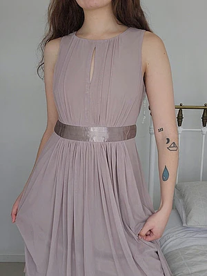 Vestido Gris · T-S · AB0053