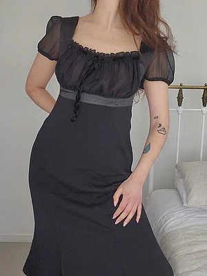 Vestido Negro · T-S · AB0121