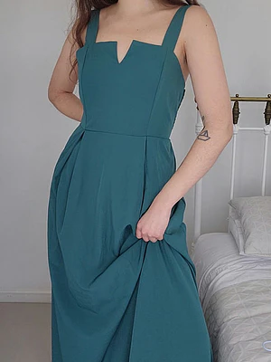 Vestido Verde · T-M · AB0095