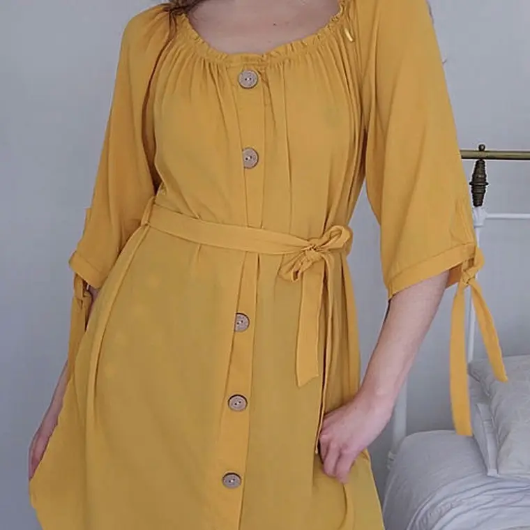 Vestido Amarillo · T-XL · AB0170 1