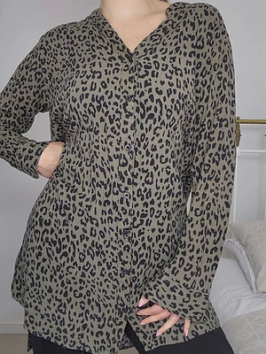 Blusa Verde, Negro · T-L · AB0370