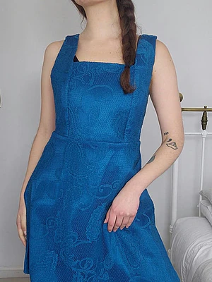 Vestido Celeste · T-S · AB0063