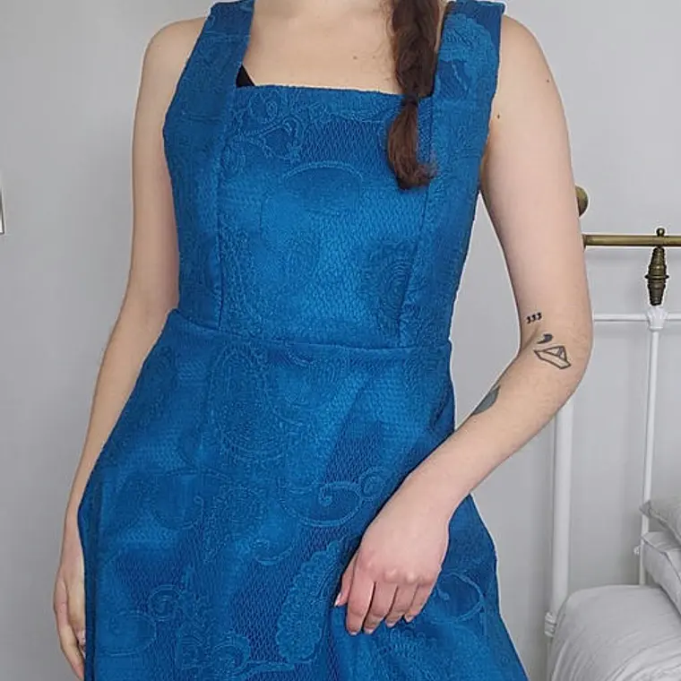 Vestido Celeste · T-S · AB0063 1